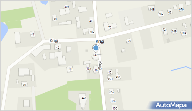 Krąg, Krąg, 47, mapa Krąg