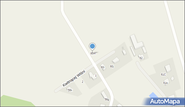 Krąg, Krąg, 60m, mapa Krąg