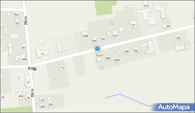 Krąg, Krąg, 72, mapa Krąg