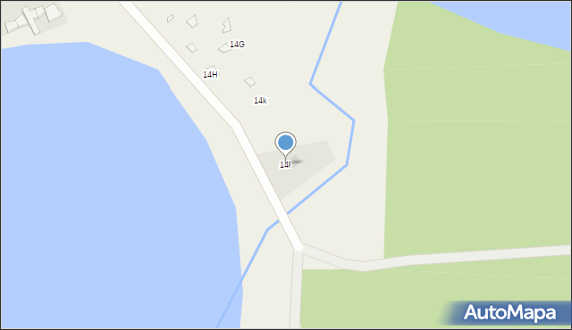 Krąg, Krąg, 14ł, mapa Krąg