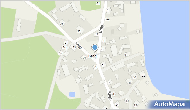 Krąg, Krąg, 22, mapa Krąg