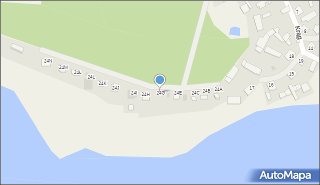 Krąg, Krąg, 24G, mapa Krąg