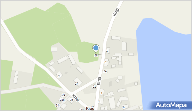 Krąg, Krąg, 28, mapa Krąg