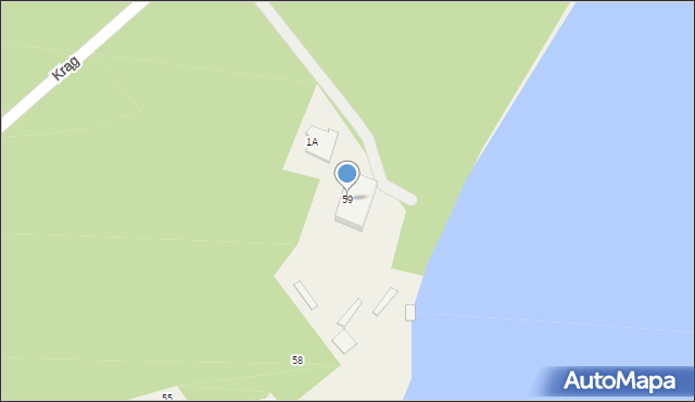 Krąg, Krąg, 59, mapa Krąg