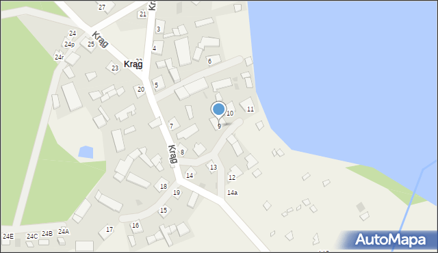 Krąg, Krąg, 9, mapa Krąg