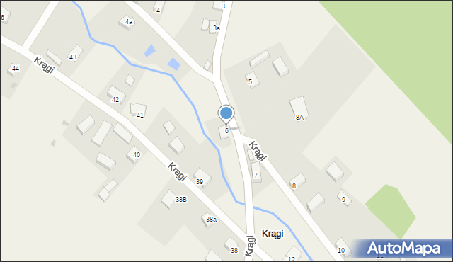 Krągi, Krągi, 6, mapa Krągi