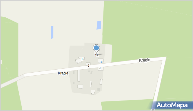 Krągłe, Krągłe, 3A, mapa Krągłe