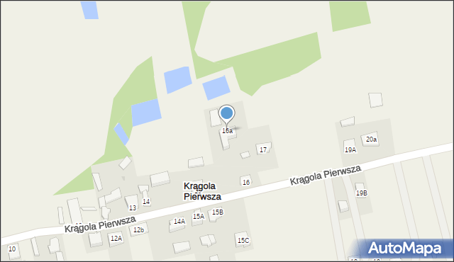 Krągola Pierwsza, Krągola Pierwsza, 16a, mapa Krągola Pierwsza