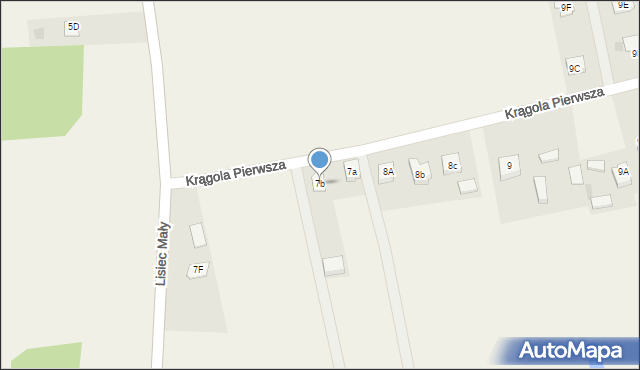 Krągola Pierwsza, Krągola Pierwsza, 7b, mapa Krągola Pierwsza