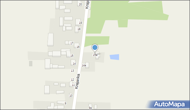Krajanka, Krajanka, 15a, mapa Krajanka