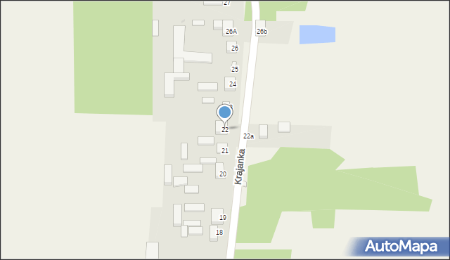 Krajanka, Krajanka, 22, mapa Krajanka
