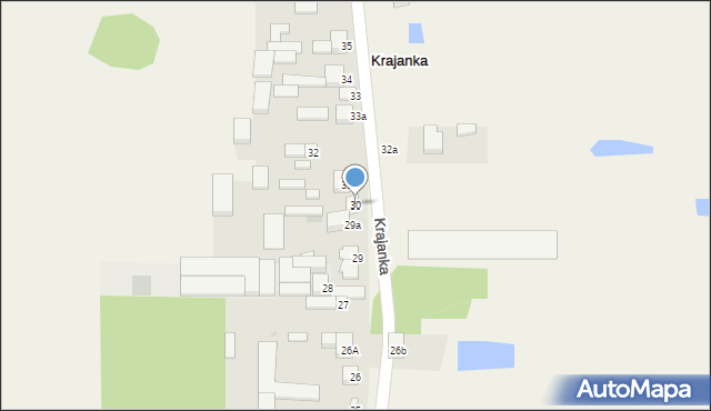Krajanka, Krajanka, 30, mapa Krajanka