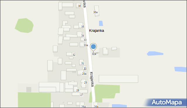 Krajanka, Krajanka, 32a, mapa Krajanka