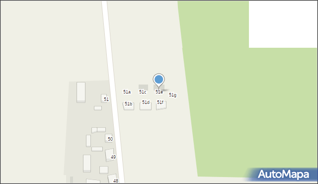 Krajanka, Krajanka, 51e, mapa Krajanka