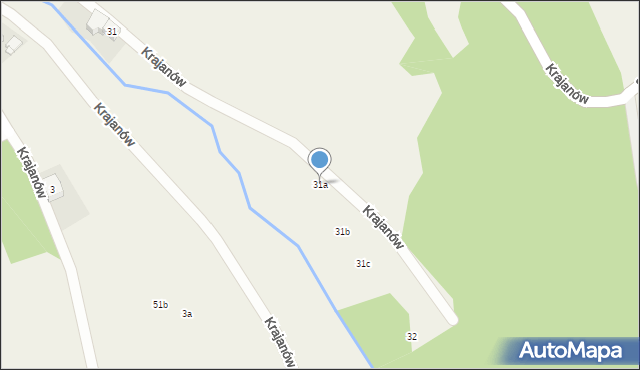 Krajanów, Krajanów, 31a, mapa Krajanów