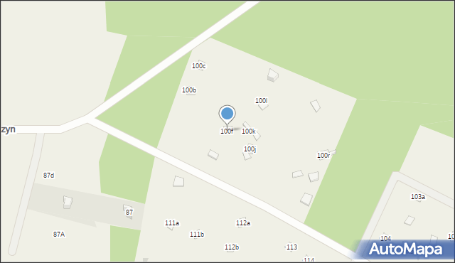Krajęczyn, Krajęczyn, 100f, mapa Krajęczyn