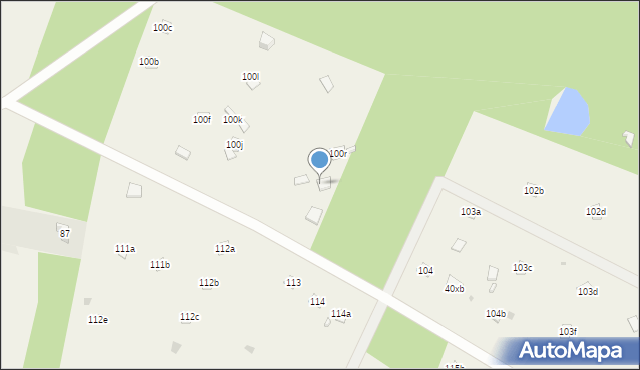 Krajęczyn, Krajęczyn, 100s, mapa Krajęczyn