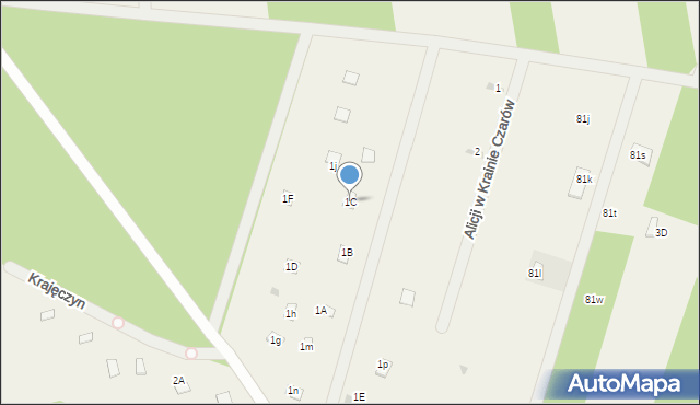 Krajęczyn, Krajęczyn, 1C, mapa Krajęczyn