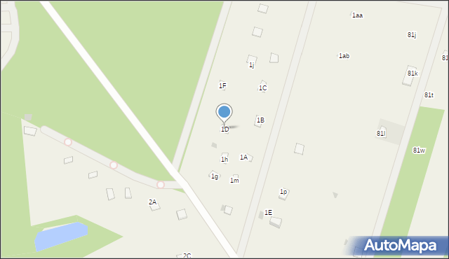 Krajęczyn, Krajęczyn, 1D, mapa Krajęczyn