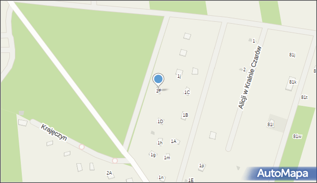 Krajęczyn, Krajęczyn, 1F, mapa Krajęczyn