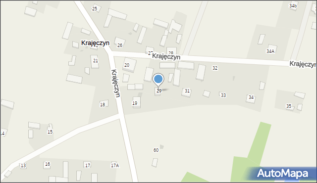 Krajęczyn, Krajęczyn, 29, mapa Krajęczyn