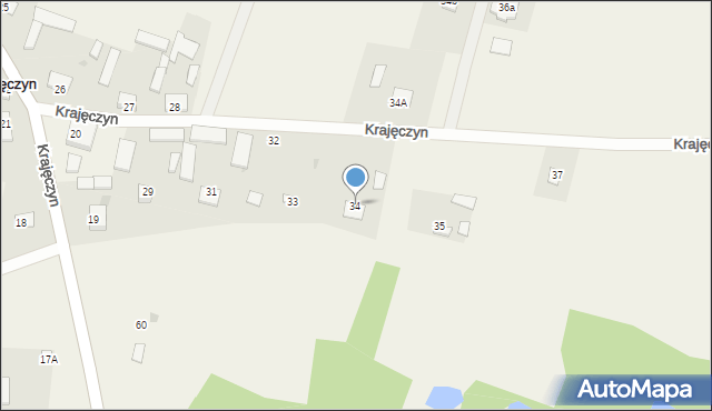 Krajęczyn, Krajęczyn, 34, mapa Krajęczyn