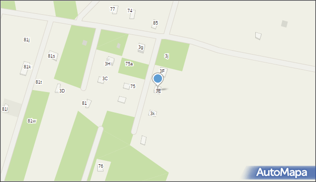 Krajęczyn, Krajęczyn, 3E, mapa Krajęczyn