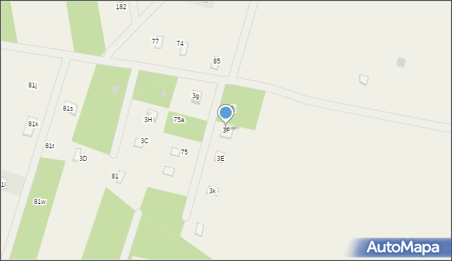 Krajęczyn, Krajęczyn, 3F, mapa Krajęczyn