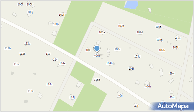 Krajęczyn, Krajęczyn, 40xb, mapa Krajęczyn