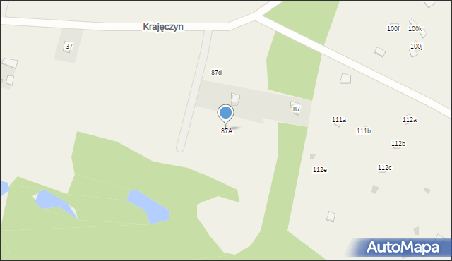 Krajęczyn, Krajęczyn, 87A, mapa Krajęczyn