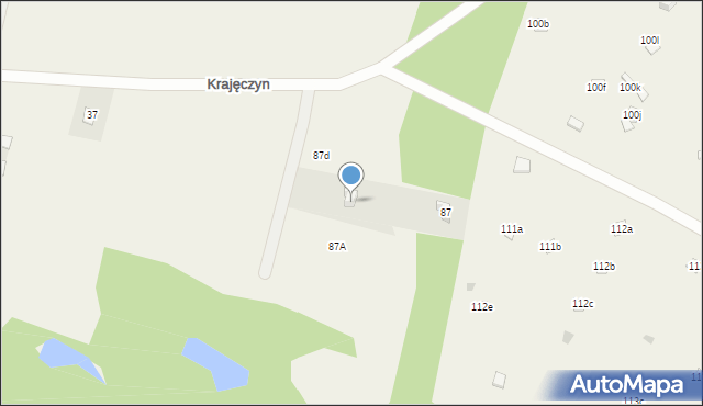 Krajęczyn, Krajęczyn, 87c, mapa Krajęczyn