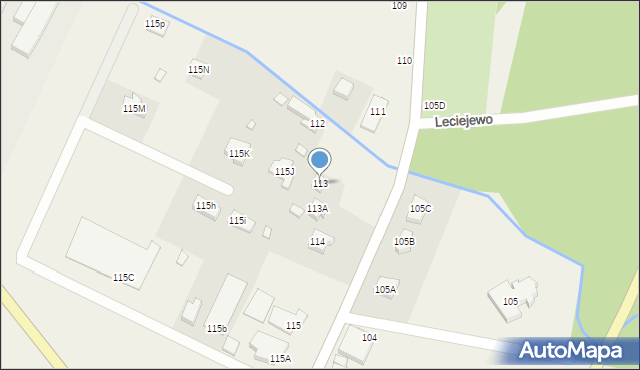 Krajewice, Krajewice, 113, mapa Krajewice