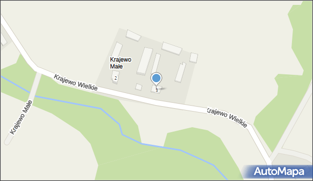 Krajewo Małe, Krajewo Małe, 3, mapa Krajewo Małe