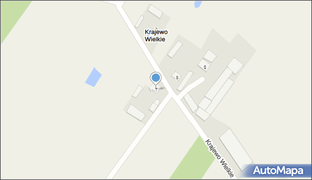 Krajewo Wielkie, Krajewo Wielkie, 7, mapa Krajewo Wielkie