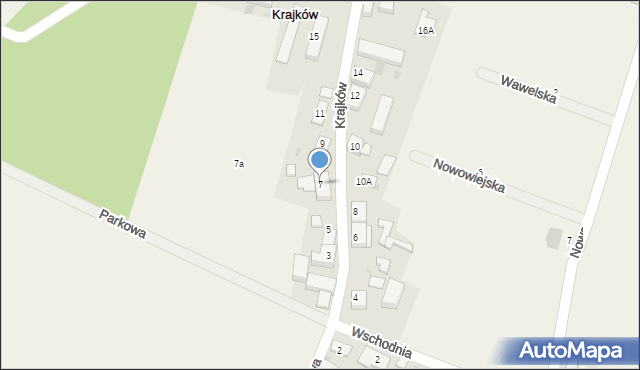 Krajków, Krajków, 7, mapa Krajków