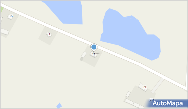 Krajkowo, Krajkowo, 22, mapa Krajkowo