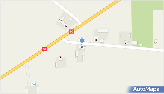 Krajkowo, Krajkowo, 45, mapa Krajkowo