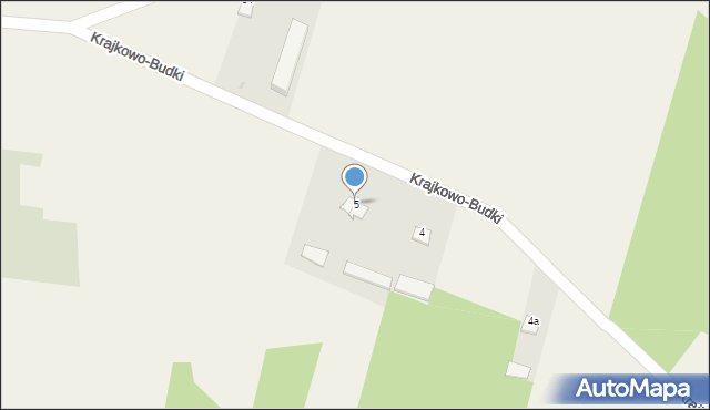 Krajkowo, Krajkowo, 5, mapa Krajkowo