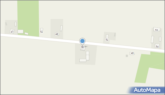 Krajkowo, Krajkowo, 50, mapa Krajkowo