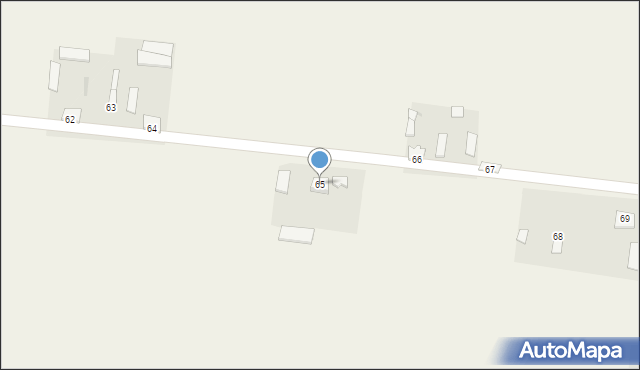 Krajkowo, Krajkowo, 65, mapa Krajkowo