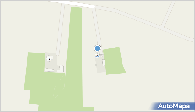 Krajkowo, Krajkowo, 75, mapa Krajkowo