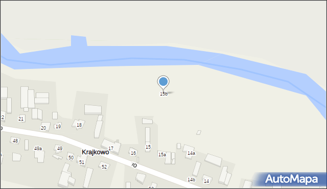 Krajkowo, Krajkowo, 15b, mapa Krajkowo