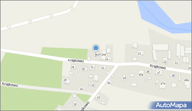Krajkowo, Krajkowo, 25, mapa Krajkowo