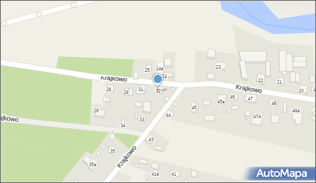 Krajkowo, Krajkowo, 32, mapa Krajkowo