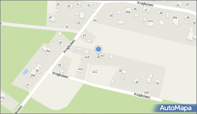 Krajkowo, Krajkowo, 41, mapa Krajkowo