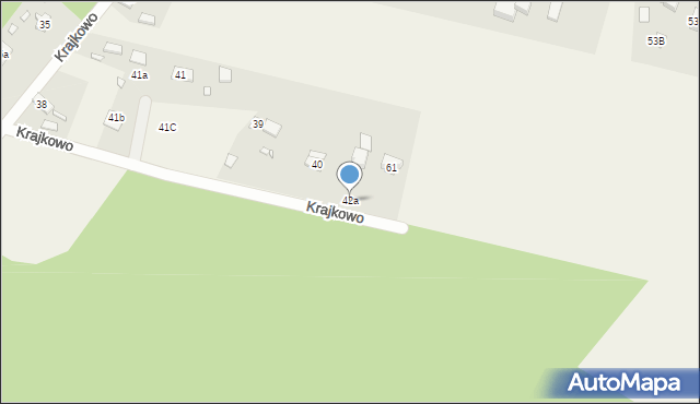 Krajkowo, Krajkowo, 42a, mapa Krajkowo