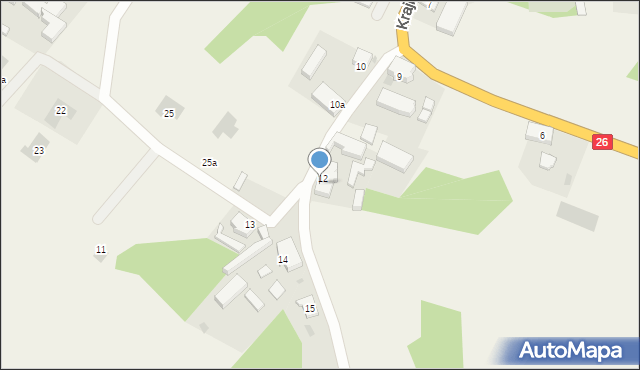 Krajnik Dolny, Krajnik Dolny, 12b, mapa Krajnik Dolny