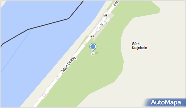 Krajnik Dolny, Krajnik Dolny, 17, mapa Krajnik Dolny