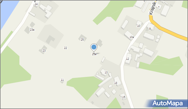 Krajnik Dolny, Krajnik Dolny, 25a, mapa Krajnik Dolny