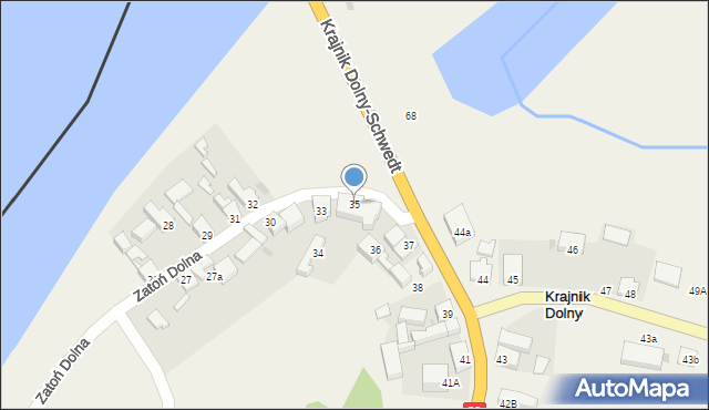 Krajnik Dolny, Krajnik Dolny, 35, mapa Krajnik Dolny